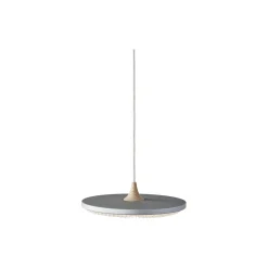 Soleil pendel med papirskærm, silver cloud/eg