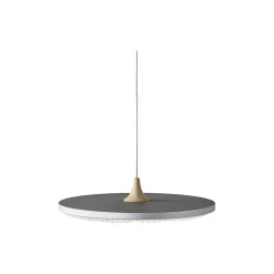 Soleil pendel med papirskærm, silver cloud/eg