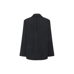 SomayaPW Blazer, navy pinstripe