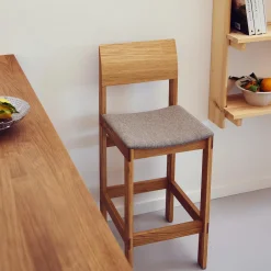 Sonder Bar Chair 65, oiled oak/Hallingdal 0227