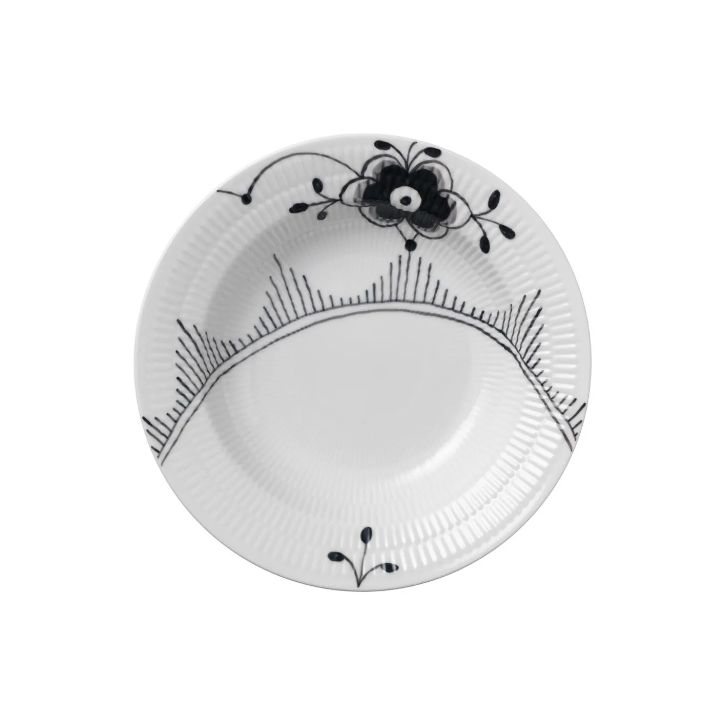 Sort Mega Riflet dyb tallerken Ø 21 cm