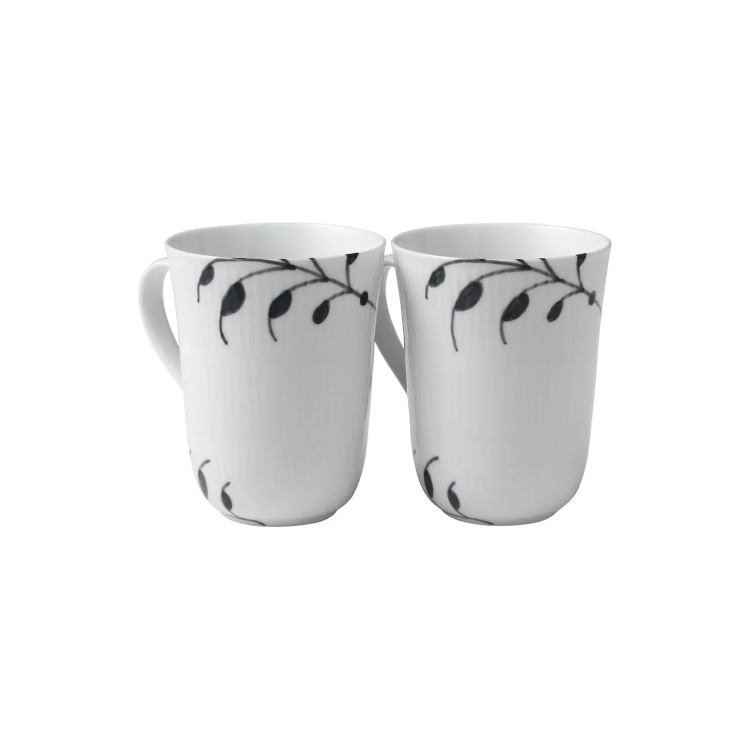 Sort Mega Riflet krus 36 cl, 2 stk