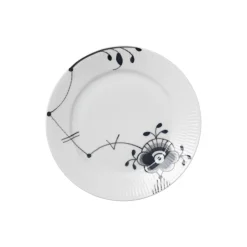 Sort Mega Riflet tallerken Ø 22 cm