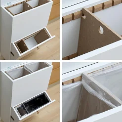 SORTED Premium Tall affaldssortering, white/RAL 9010