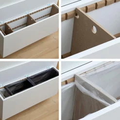 SORTED Premium Wide affaldssortering, white/RAL 9010