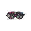 Sovemaske, floral garden black