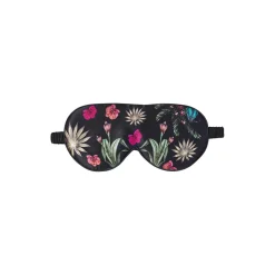 Sovemaske, floral garden black
