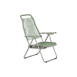 Spaghetti Outdoor Sunbed, sage green matt