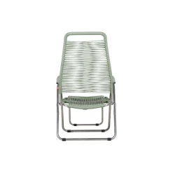 Spaghetti Outdoor Sunbed, sage green matt