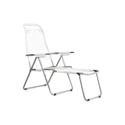 Spaghetti Outdoor Sunbed, white matt