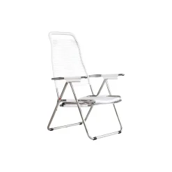 Spaghetti Outdoor Sunbed, white matt
