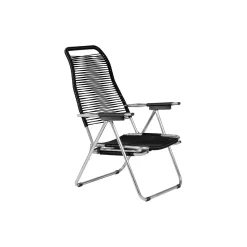Spaghetti Outdoor Sunbed, black matt