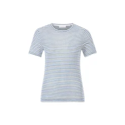 Sparkle Striped T-Shirt Organic, vintage blue