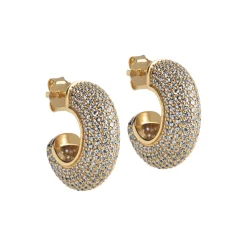 Sparkling Luna hoops