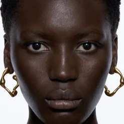 Splash Hoop Small Left, gold