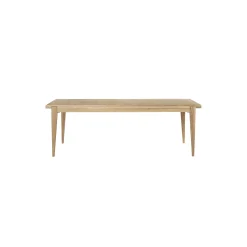 S-Table Dining Table Rectangular Extendable, matt lacquered oak