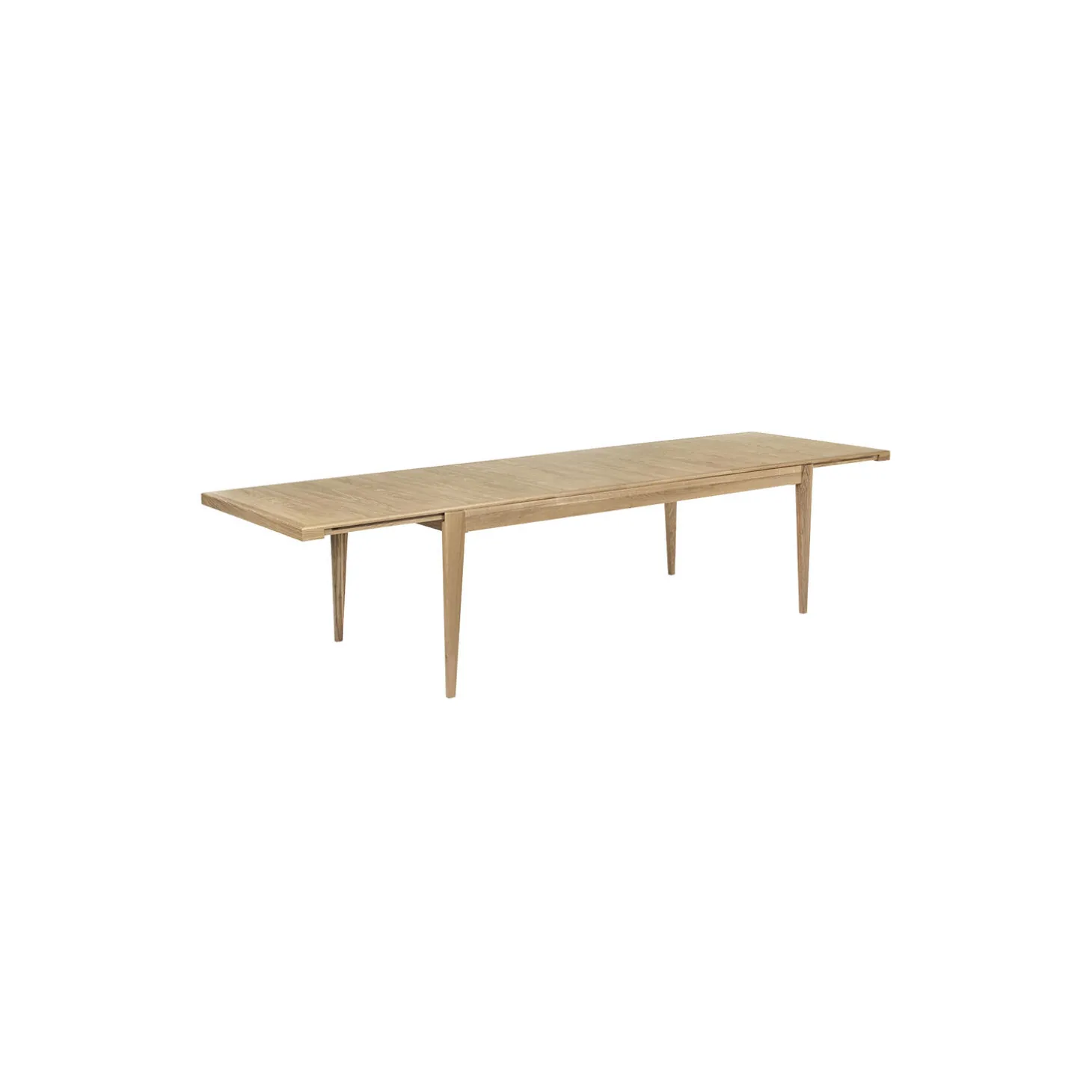 S-Table Dining Table Rectangular Extendable, matt lacquered oak
