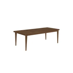 S-Table Dining Table Rectangular Extendable, matt lacquered american walnut