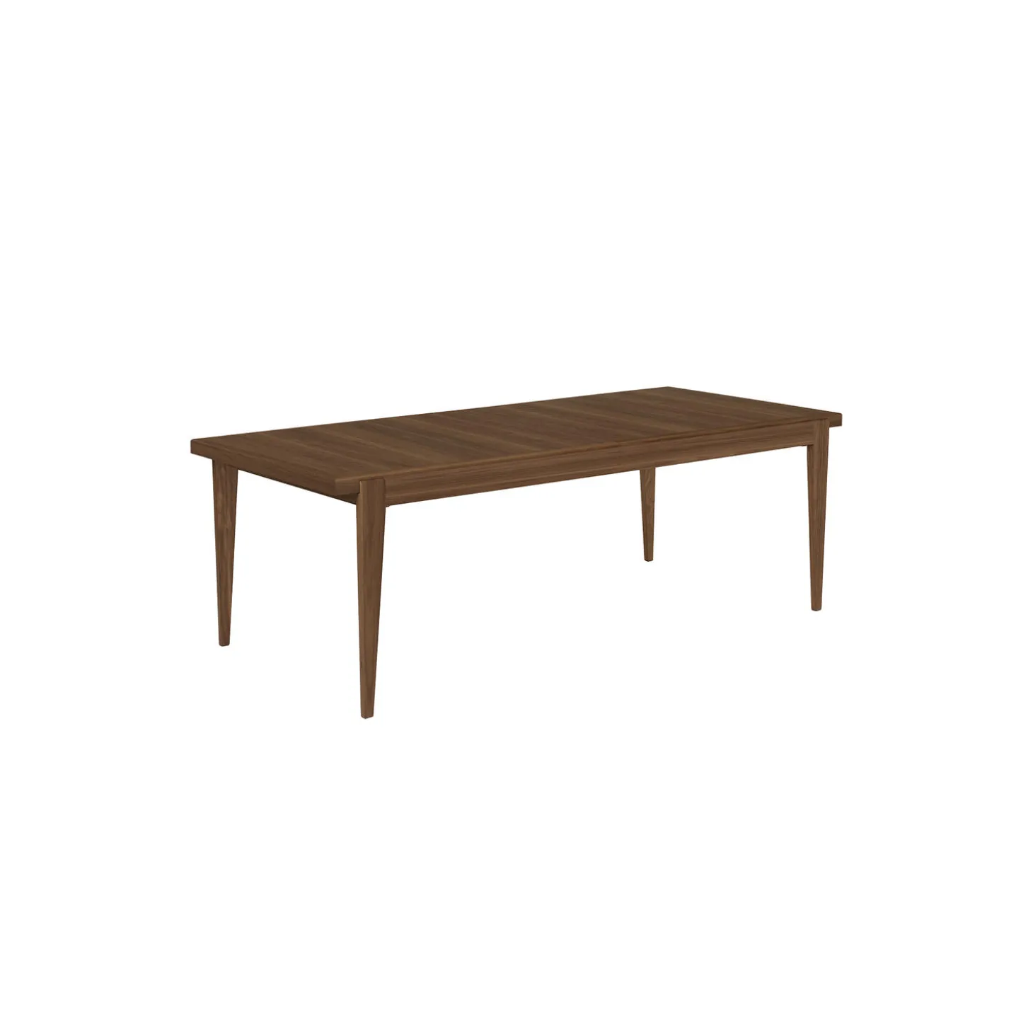 S-Table Dining Table Rectangular Extendable, matt lacquered american walnut