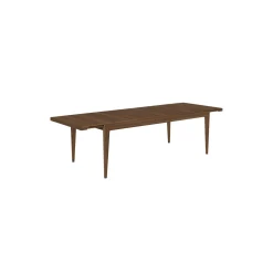 S-Table Dining Table Rectangular Extendable, matt lacquered american walnut