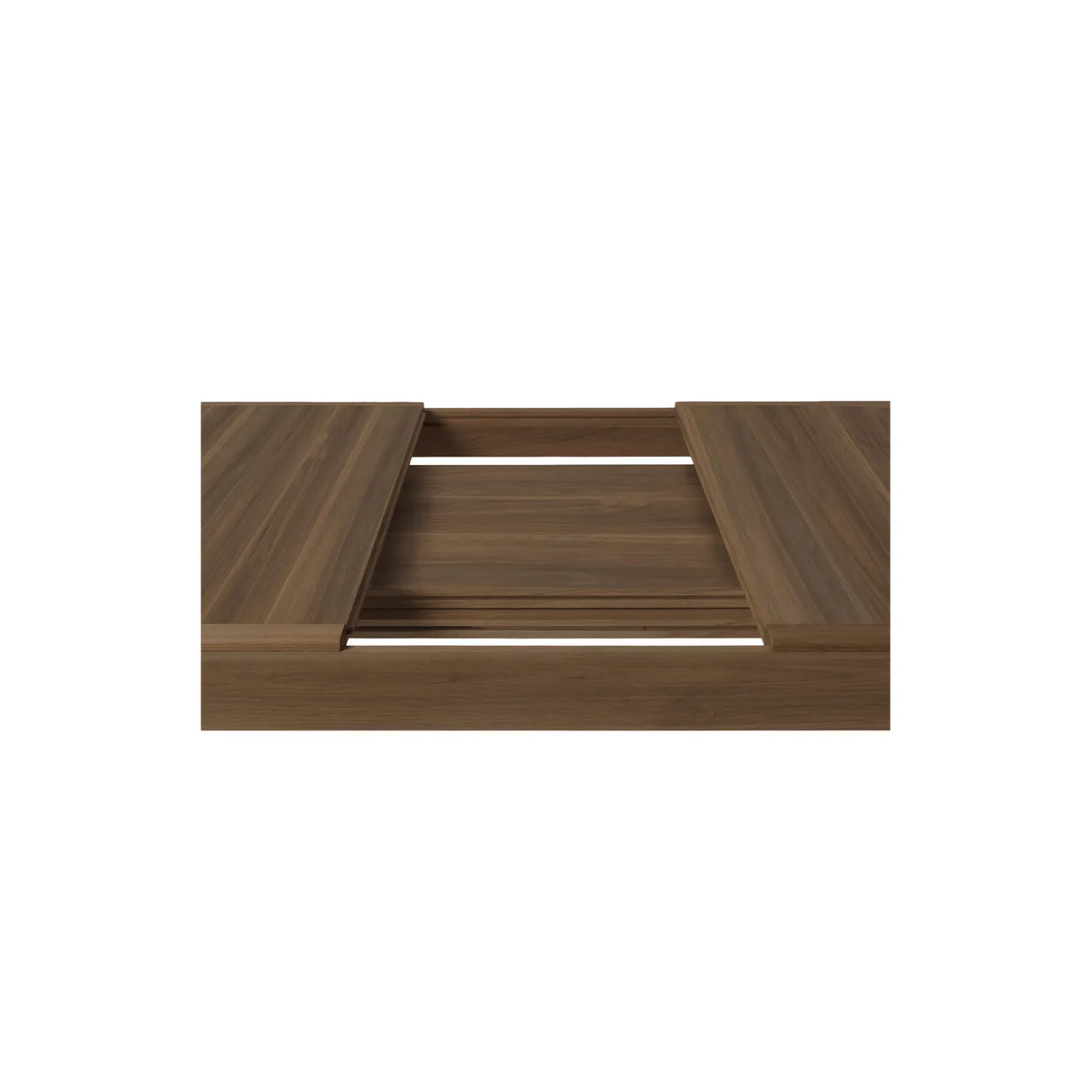 S-Table Dining Table Rectangular Extendable, matt lacquered american walnut