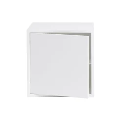 Stacked Storage System with Door, white