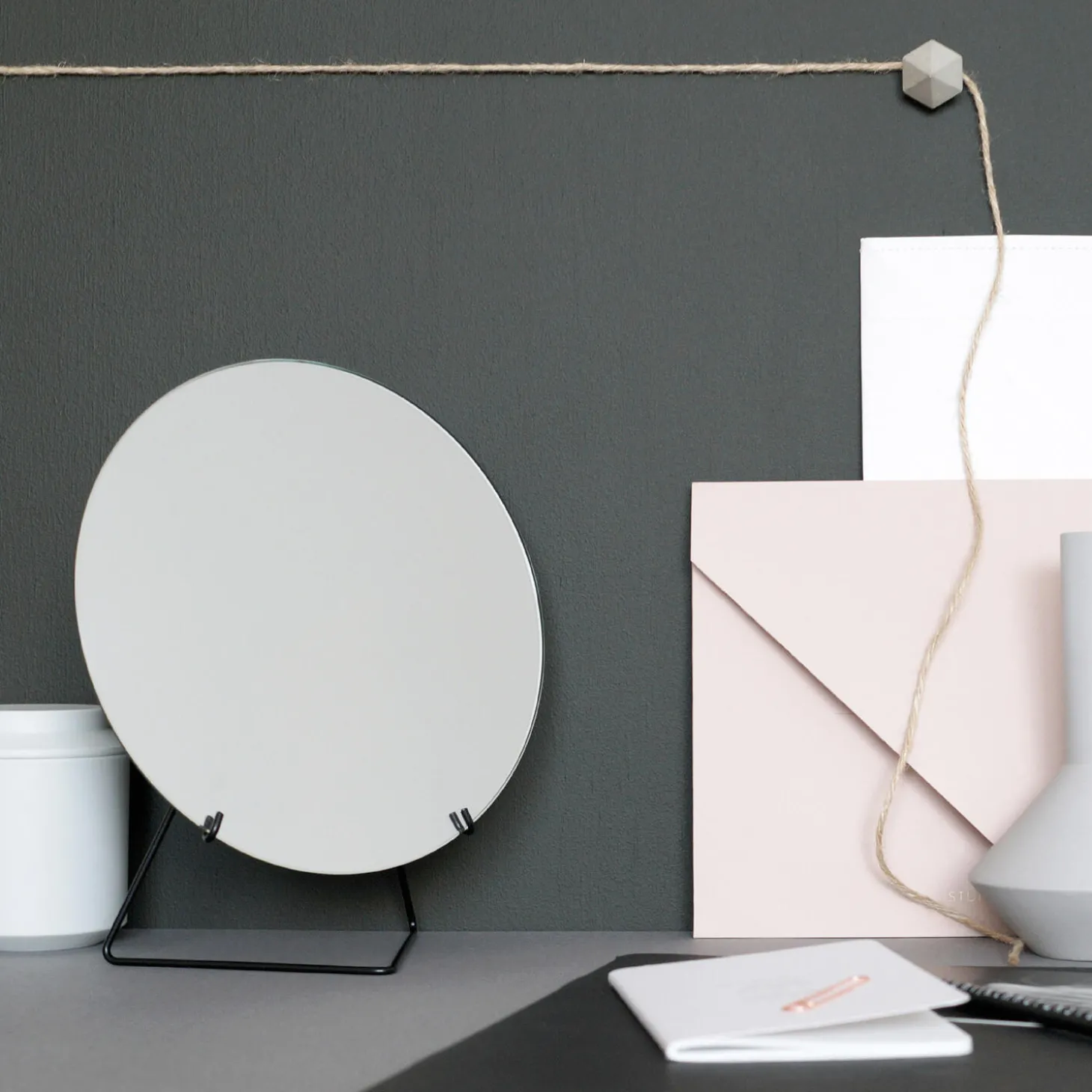 Standing Mirror, black