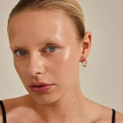 STAR Hoops, gold plated