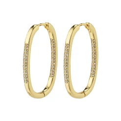 STAR recycled hoops, guldbelagt