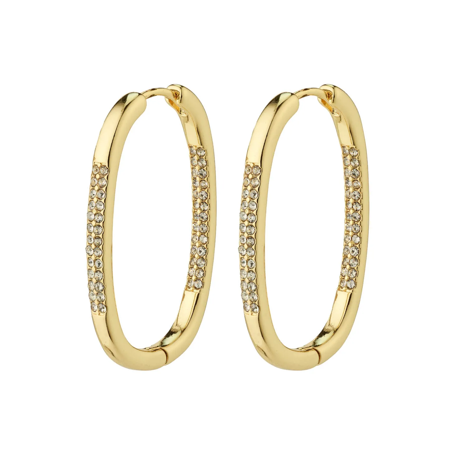 STAR recycled hoops, guldbelagt