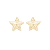 Starfish Lustre øreringe 8 mm, forgyldt sølv