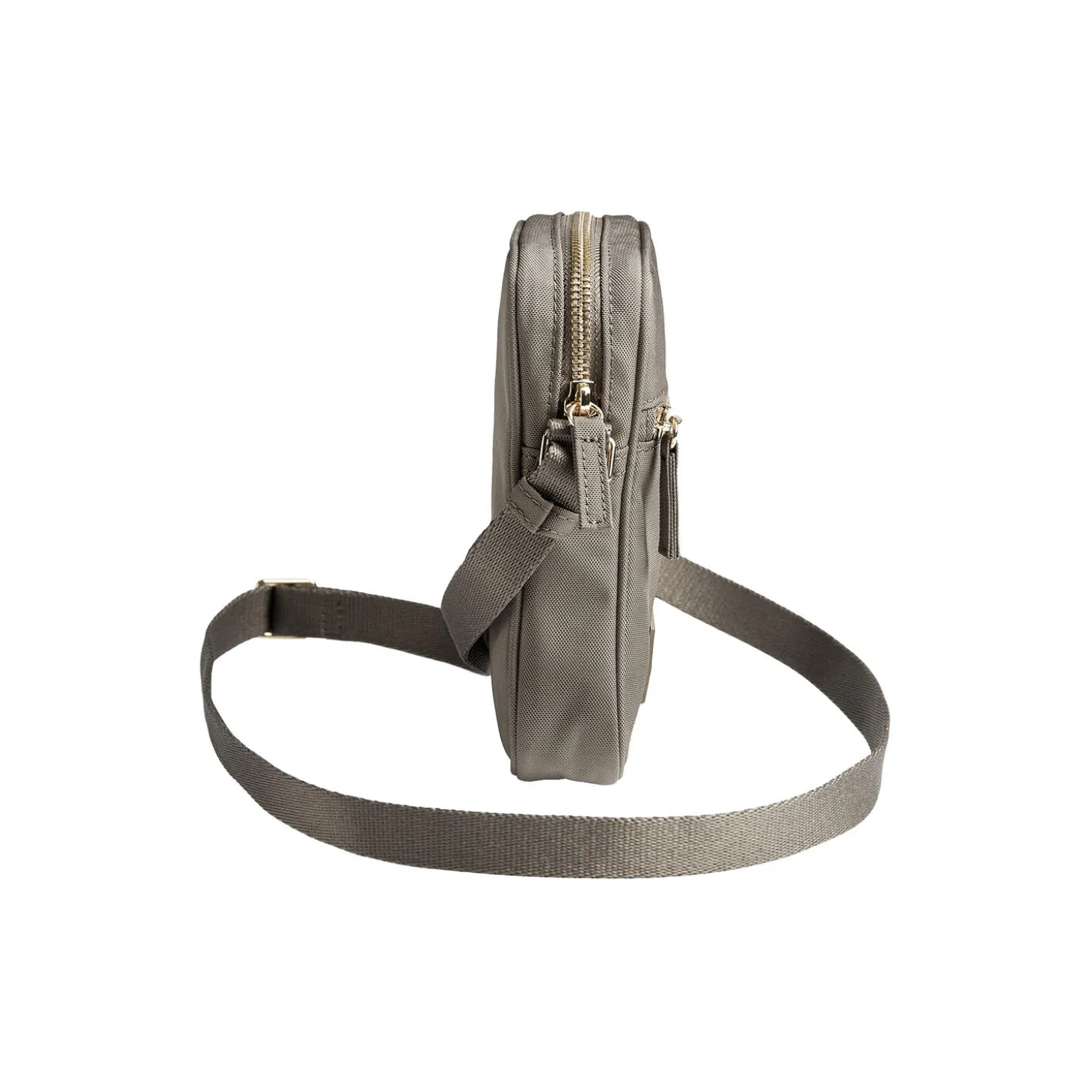 StateMBG Mini Cross. Bag Recycled, walnut w/gold