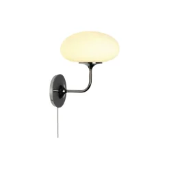 Stemlite Wall Lamp, black chrome