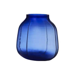 Step vase, blue