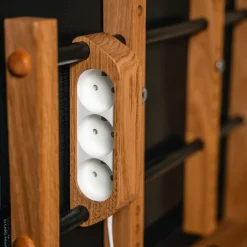 Stikdåse (Stander), olieret eg/hvid