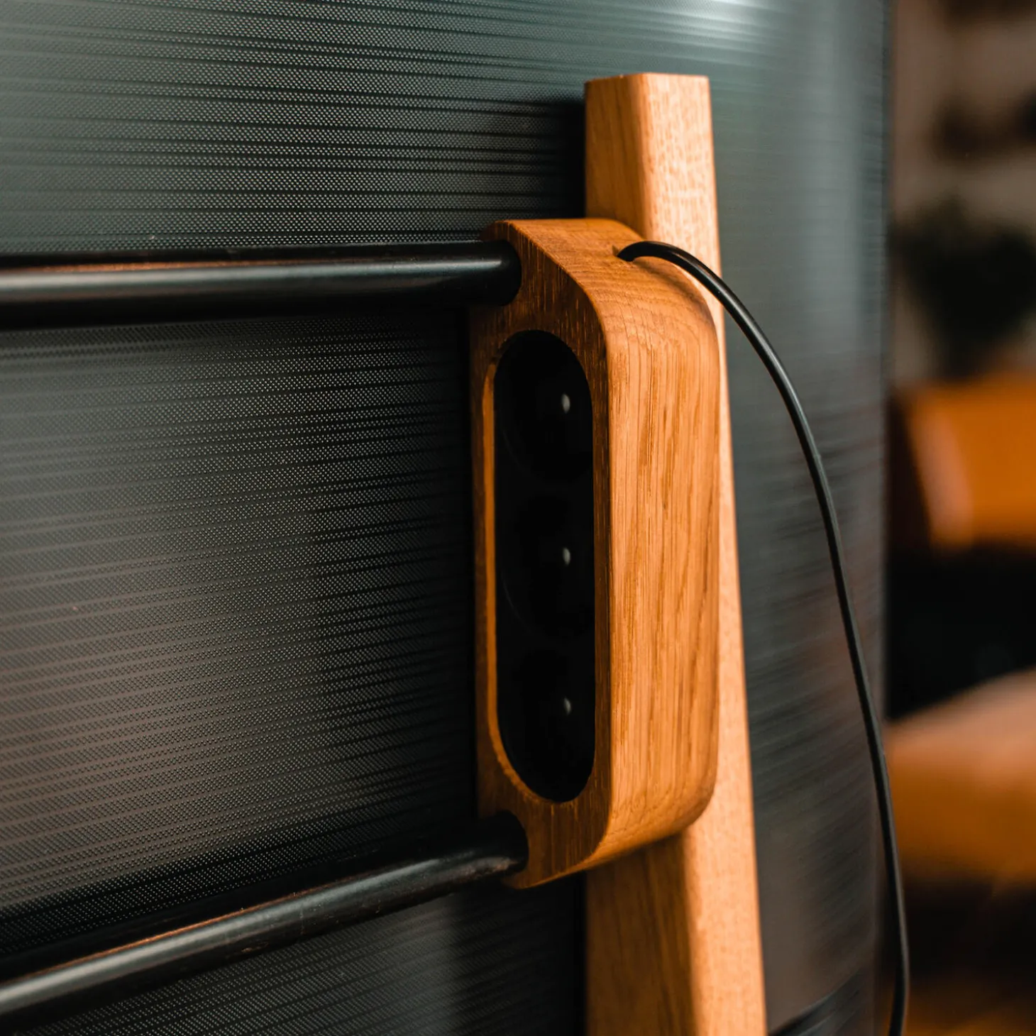 Stikdåse (Stander), olieret eg/sort