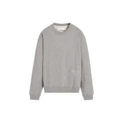 Stitched Circular Sweatshirt, grey melange