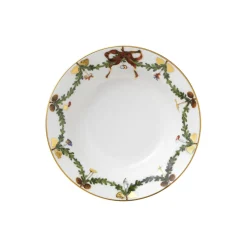 Stjerne Riflet Jul dyb tallerken Ø 17 cm