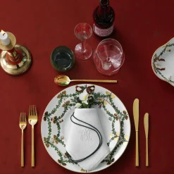 Stjerne Riflet Jul tallerken Ø 19 cm