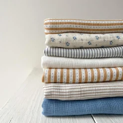 Stofble 3-pak, classic stripes camel