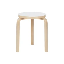 Stool 60, white laminate