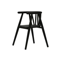 Storm børnestol, sortlakeret eg