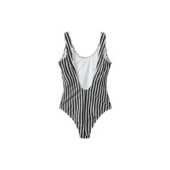 Stripe Swim Suit, black