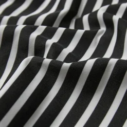 Stripe Swim Suit, black