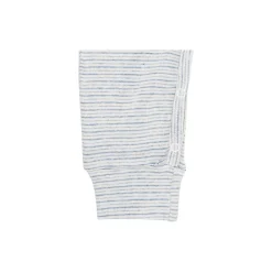 Striped Long Sleeved Romper with Lapneck, lt. blue stripe