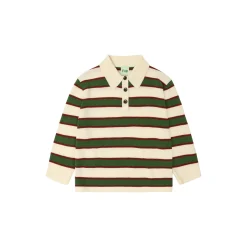 Striped Polo, ecru