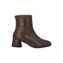 Støvlet, dark brown braid