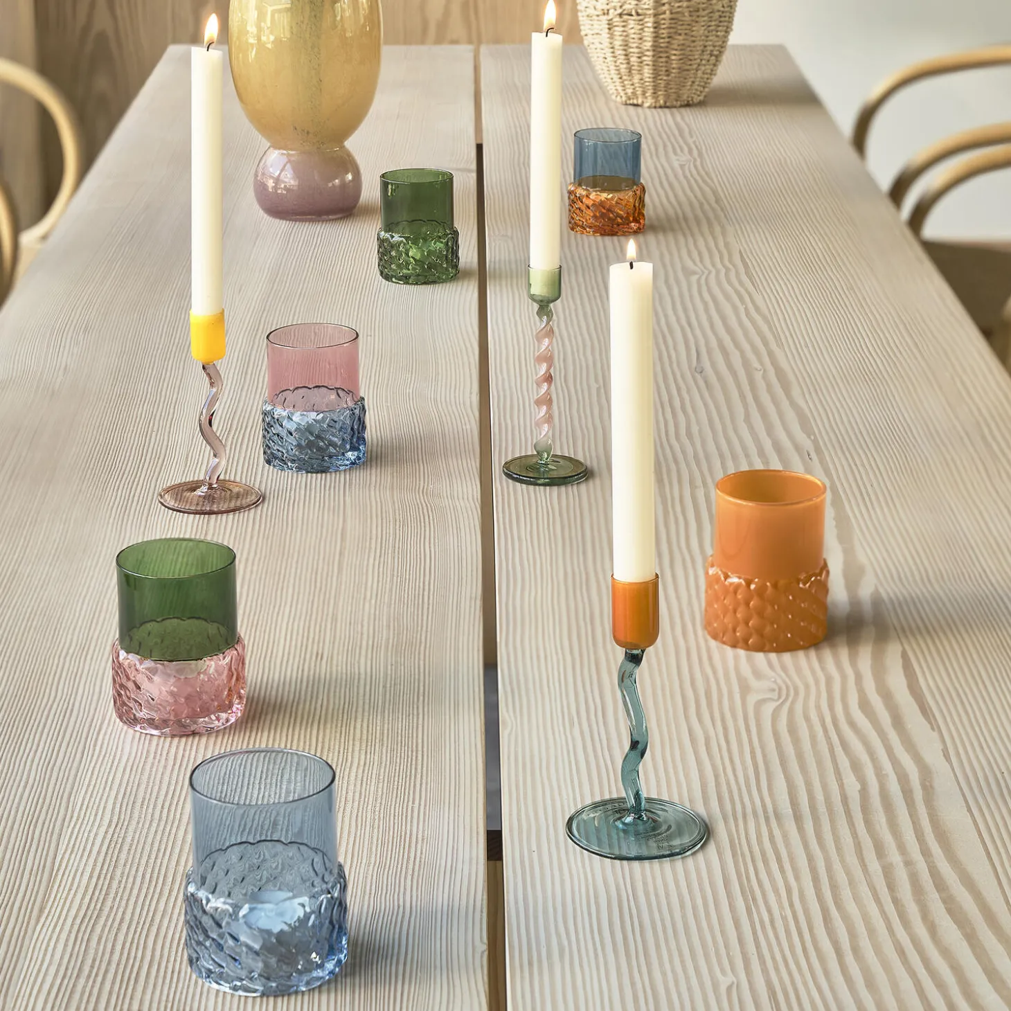 Styles Fyrfadsstage, grøn