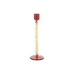 Styles glaslysestage, red/yellow