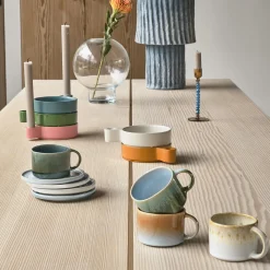 Styles krus med hank 2 stk., grøn/blå